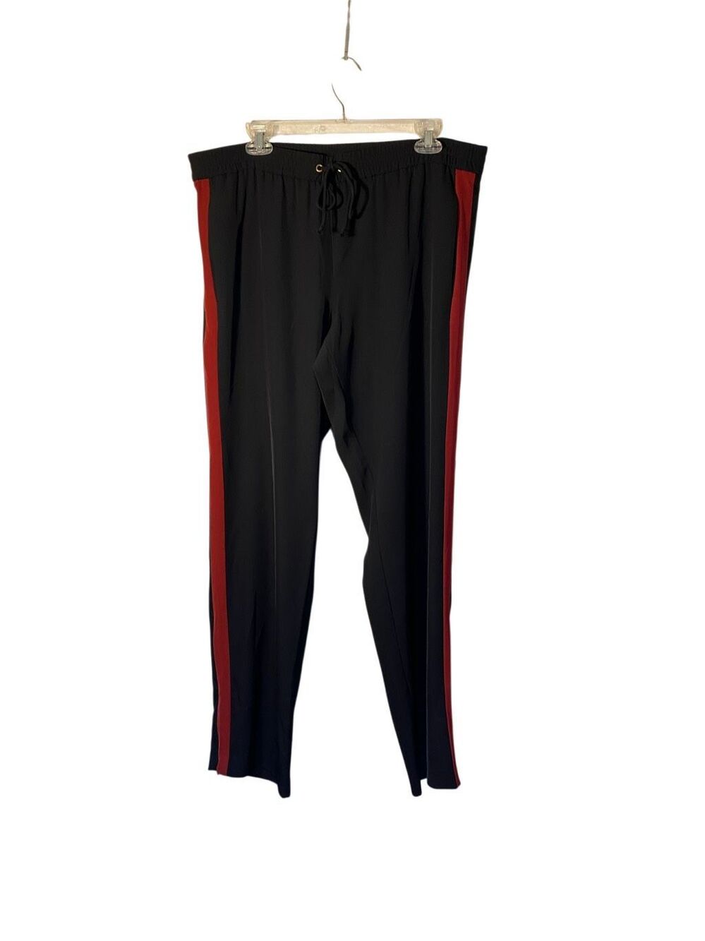 Michael Kors women’s navy and red striped elastic waist sweatpants S